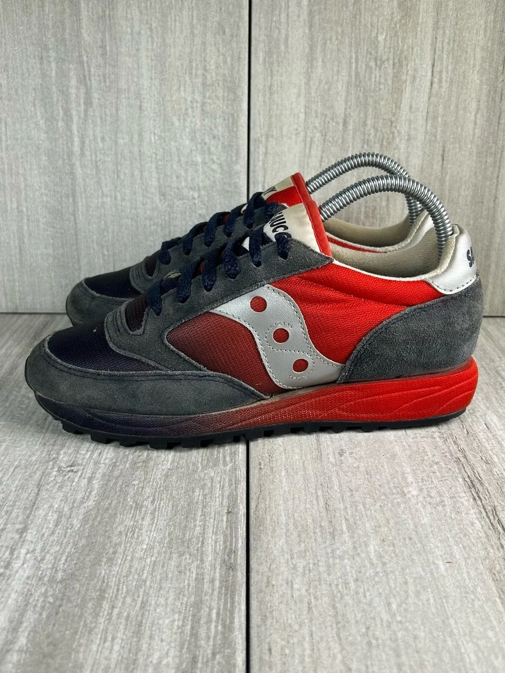 Saucony Originals Jazz Navy Red Athletic Shoe Running Sneaker Women’s Size 7